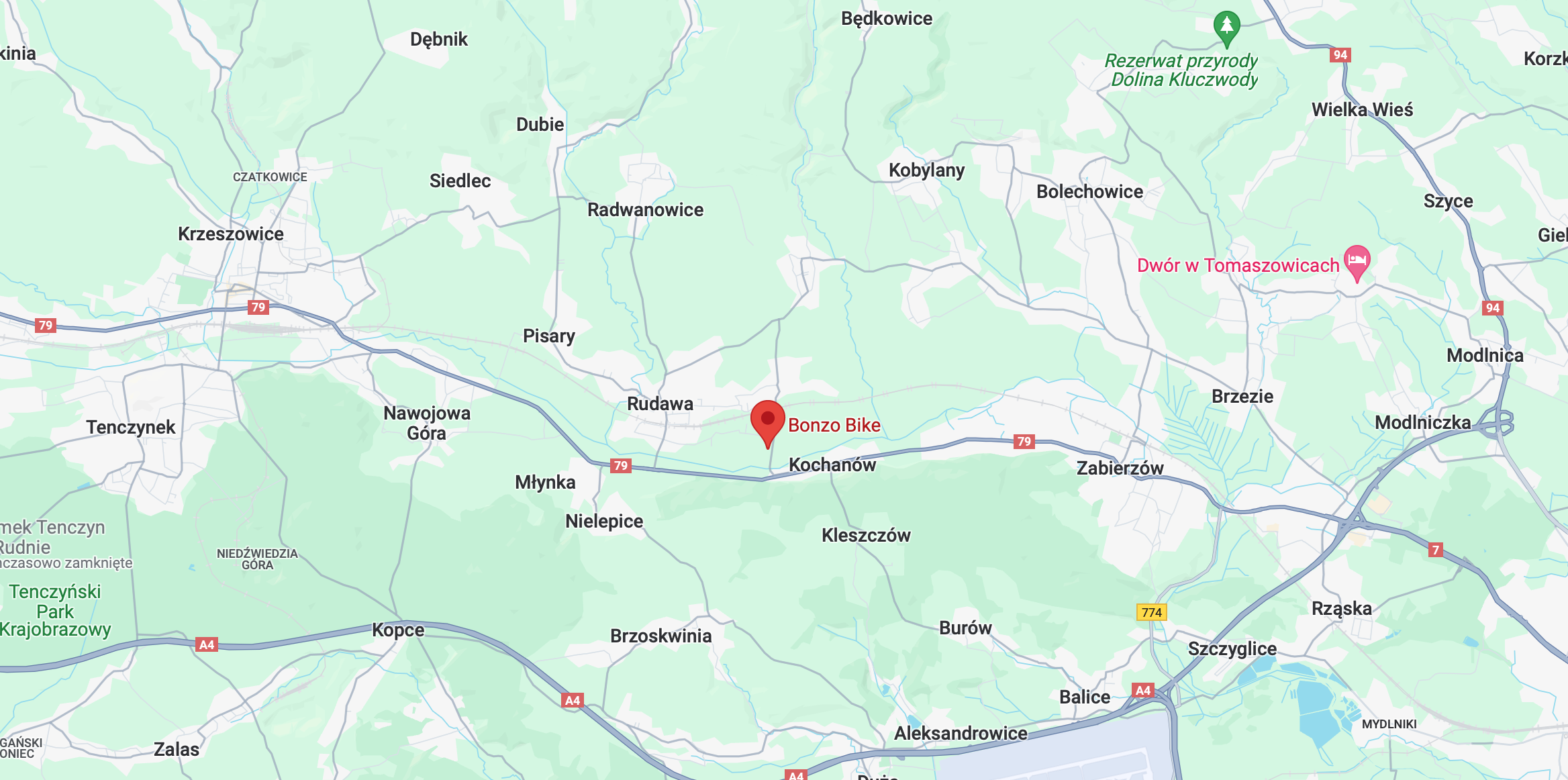 mapa dojazdu